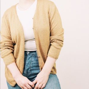 Vintage Nubby Oversized Cardigan